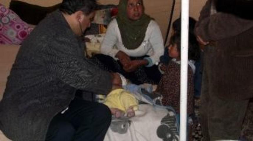 Kulu&rsquo;da &Ccedil;adırda Yaşam M&uuml;cadelesi Veren Suriyelilere Yardım