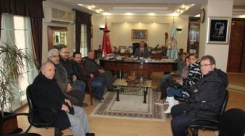 Kırklareli Berberler Ve Kuaf&ouml;rler Odası&rsquo;ndan Başkan &Ccedil;ağlayan&rsquo;a Ziyaret