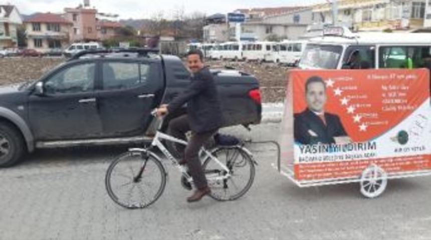 (&ouml;zel Haber) Bisikletle Sokak Sokak Gezip Oy İstiyor