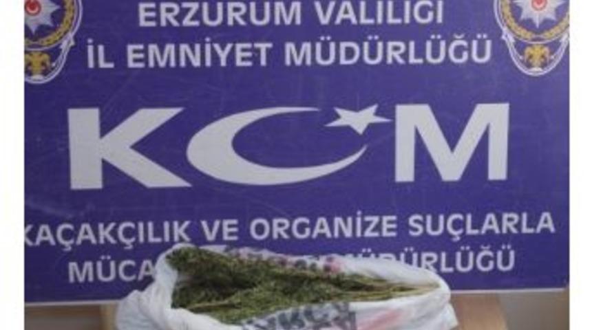 Erzurum&rsquo;da 444 Gram Esrar Ele Ge&ccedil;irildi