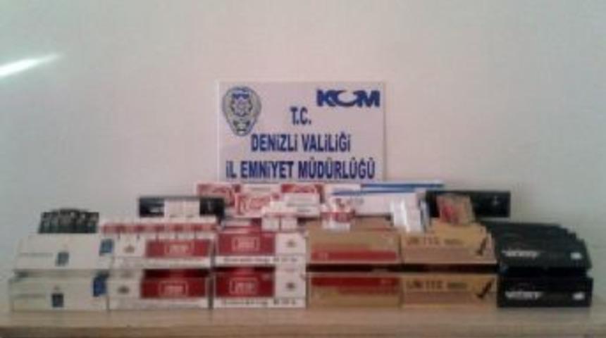 Denizli&rsquo;de Ka&ccedil;ak Sigara Operasyonu