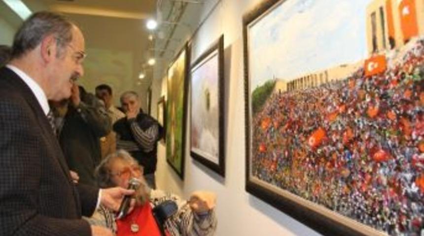 Otyam &Ccedil;iftinin &lsquo;resim/ke&ccedil;e Sergisi&rsquo; A&ccedil;ıldı