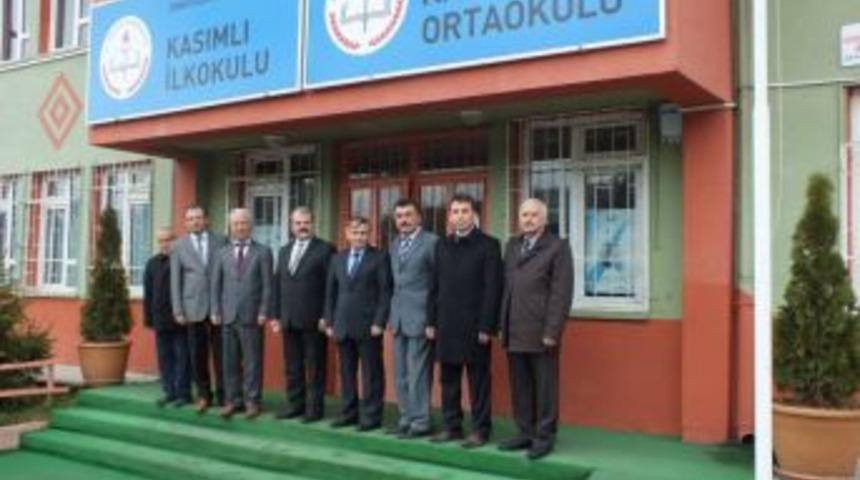 Milli eğitimden Kasımlı ilk ve Ortaokuluna ziyaret