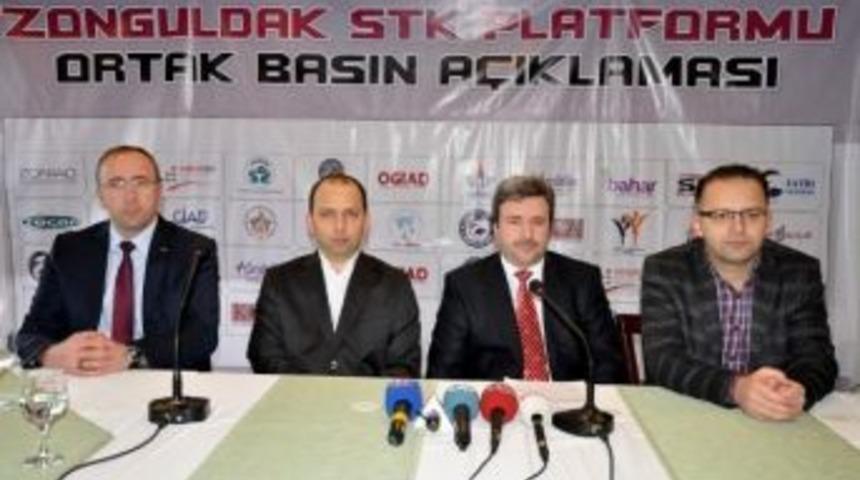 Zonguldak&rsquo;ta Stk Platformu&rsquo;ndan Ortak A&ccedil;ıklama