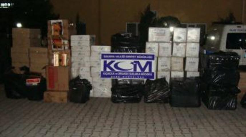 Sakarya&rsquo;da G&uuml;mr&uuml;k Ka&ccedil;ağı 31 Bin 300 Paket Sigara Ele Ge&ccedil;irildi