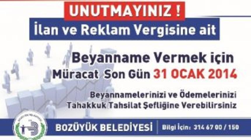 İlan Ve Reklam Vergilerinde Son G&uuml;n 31 Ocak