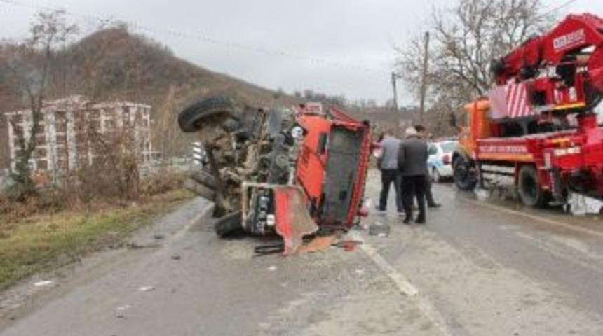 Giresun&rsquo;da Trafik Kazası: 4 Yaralı