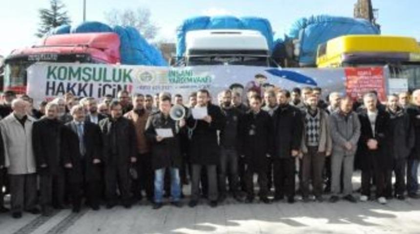 Uşak&rsquo;tan Suriye&rsquo;ye 3 Tır Yardım Malzemesi G&ouml;nderildi