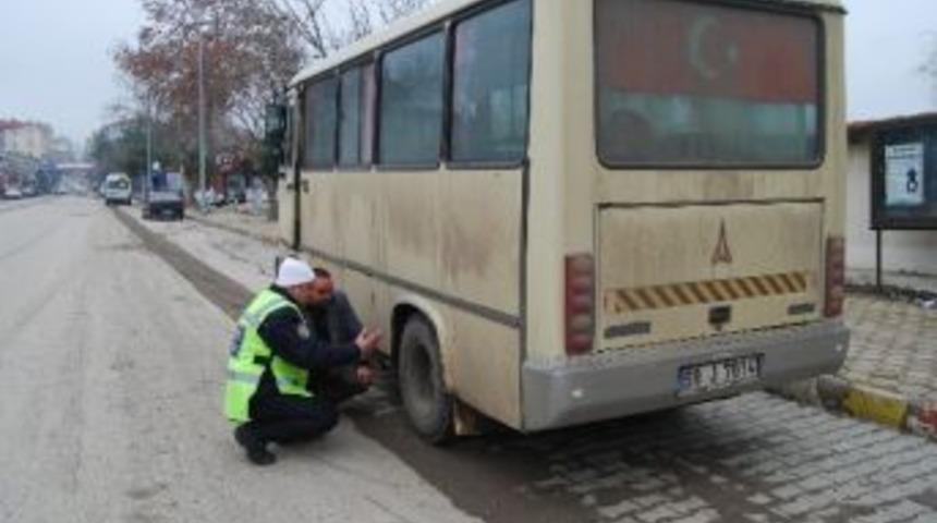 Tekirdağ'da Kış Lastiği Denetimleri Hız Kazandı