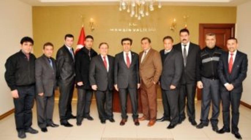 Esnaf Odalarından Vali G&uuml;zeloğlu'na Ziyaret