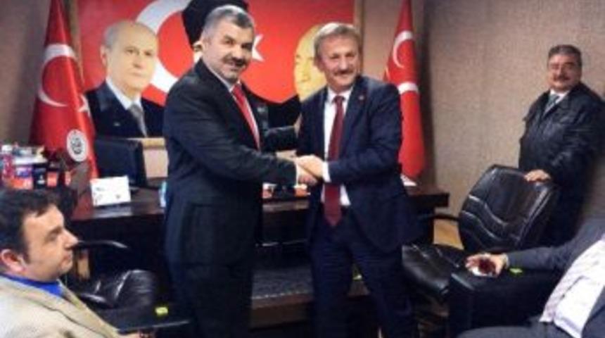 Ak Parti Kocasinan Belediye Başkan Adayı Mustafa &Ccedil;elik&rsquo;ten Chp Ve Mhp Adaylarına Nezaket Ziyareti