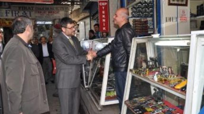 Abdullah &Ccedil;alışkan Esnafla Buluştu