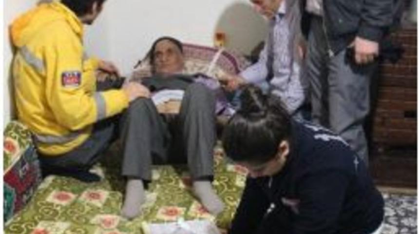 Şeker Hastası Paletli Ambulans İle Kurtarıldı