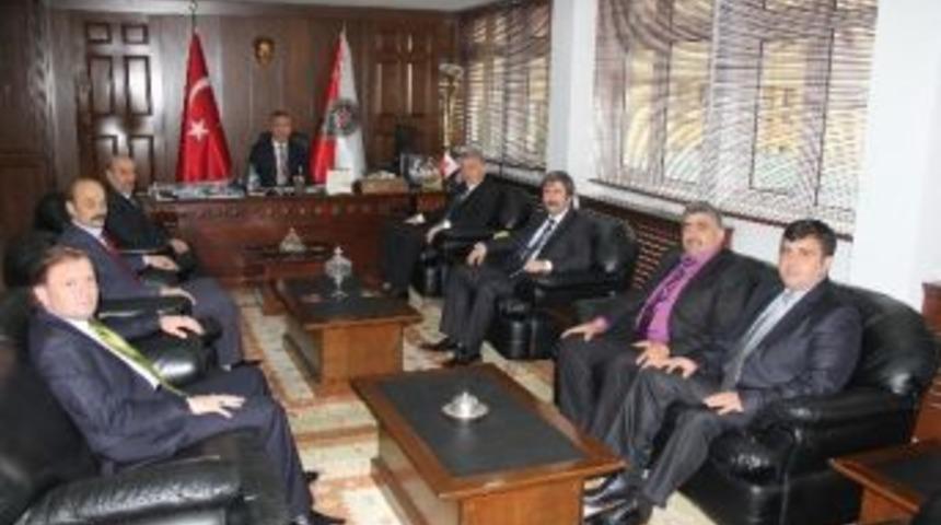 Trabzon Servis&ccedil;iler Odası&rsquo;ndan, Trabzon Emniyet M&uuml;d&uuml;r&uuml; Murat K&ouml;ksal&rsquo;a Ziyaret