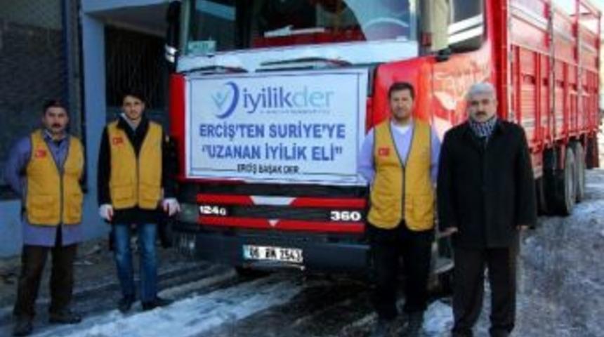 Başak-der Erciş'ten Suriye&rsquo;ye Yardım G&ouml;nderdi