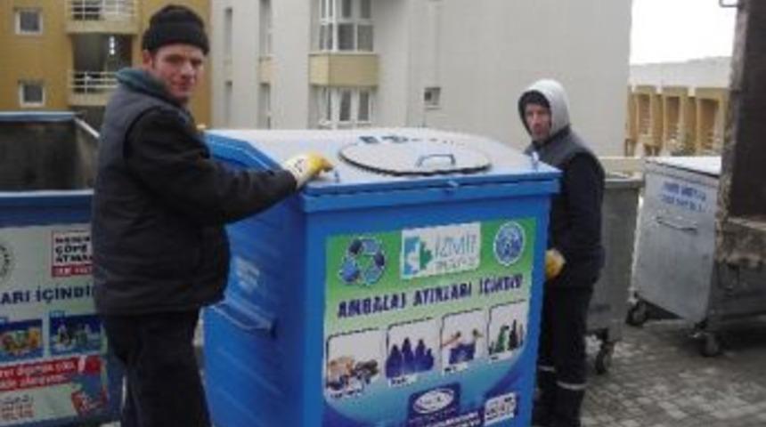 İzmit&rsquo;te Geri D&ouml;n&uuml;ş&uuml;me Konteyner Desteği