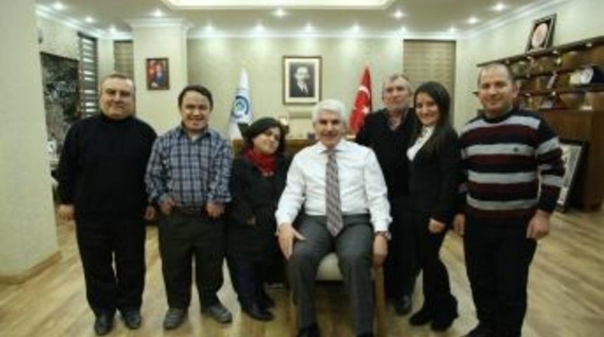 Yedi C&uuml;celer&rsquo;den Başkan Sakallı&rsquo;ya Ziyaret