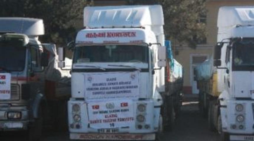 Elazığ&rsquo;dan Suriye&rsquo;ye 15 Tır&rsquo;lık Yardım Konvoyu