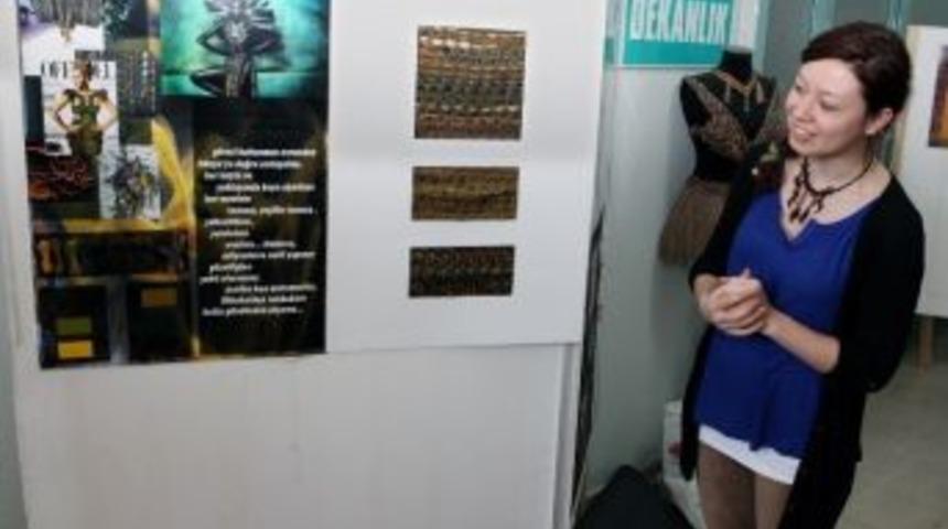 &Ouml;ğrencilerden Kumaş Tasarım Koleksiyonu