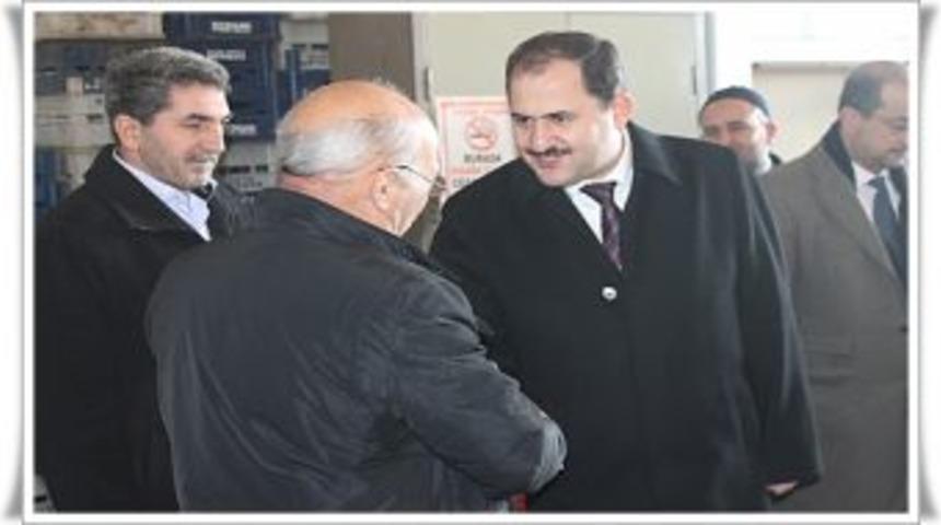Haluk Arslan&rsquo;dan Sebze Hali Esnafına Ziyaret