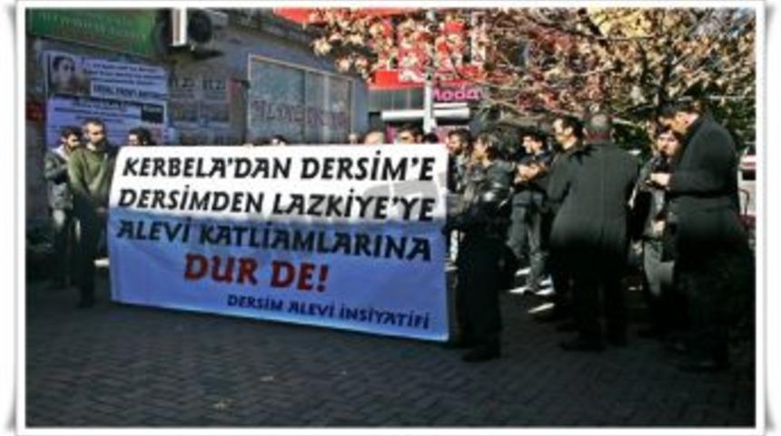 Tunceli'de &ldquo;Suriye&rsquo;deki Alevi Katliamı&rdquo; Tepki