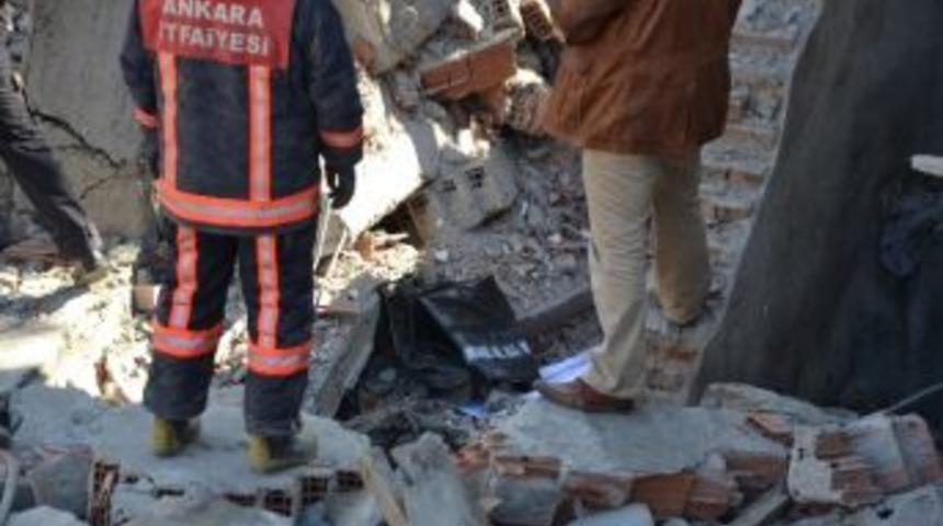 Başkent'te 5 Katlı Bina &Ccedil;&ouml;kt&uuml;: 1 &Ouml;l&uuml;