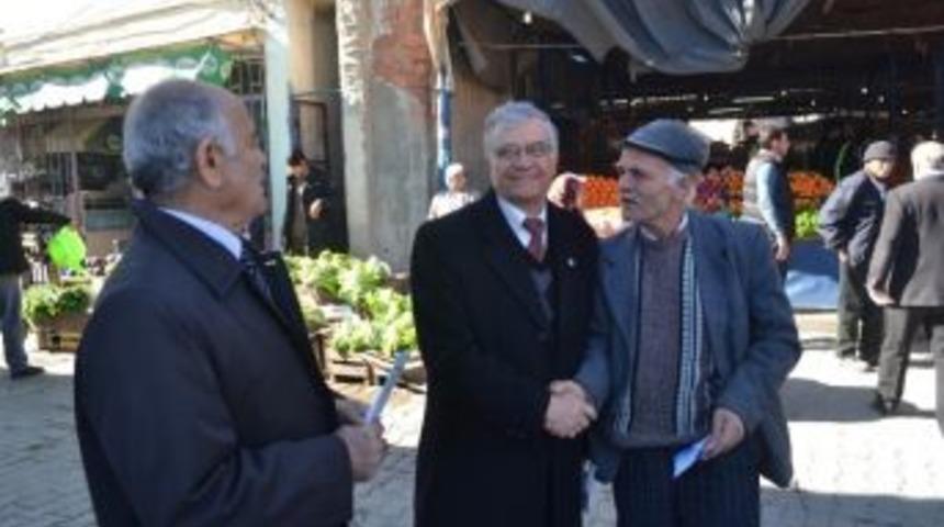 Chp Başkan Adayı Kasırga Pazar Esnafını Gezdi