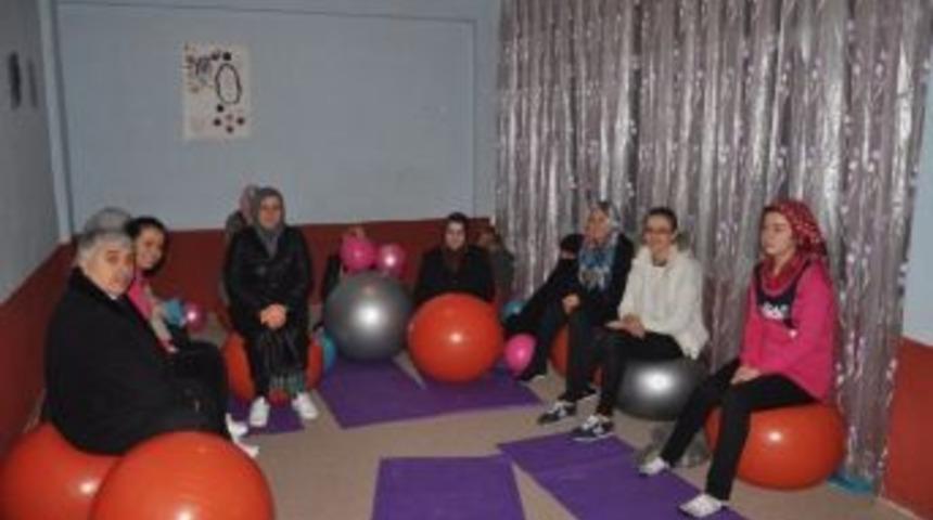 K&ouml;yl&uuml; Kadınlardan Aerobik Kursuna B&uuml;y&uuml;k İlgi