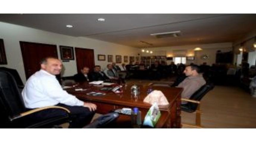 Kooperatif İş Sendikası &Uuml;yeleri Başkan Aşkın'ı Ziyaret Etti