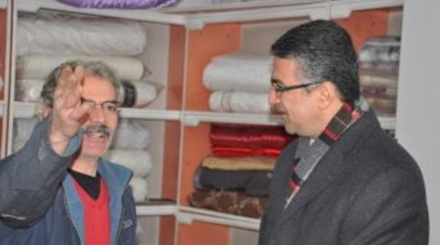 Erzurum Esnafından, Mhp'li Aydın&rsquo;a Yoğun İlgi