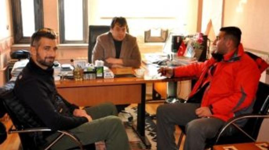 Everest&rsquo;e İlk &Ccedil;ıkan T&uuml;rk Dağcı Fındık Ve Atak Arama Kurtarma Kul&uuml;b&uuml; Başkanı Bayram&rsquo;dan İha&rsquo;ya Ziyaret