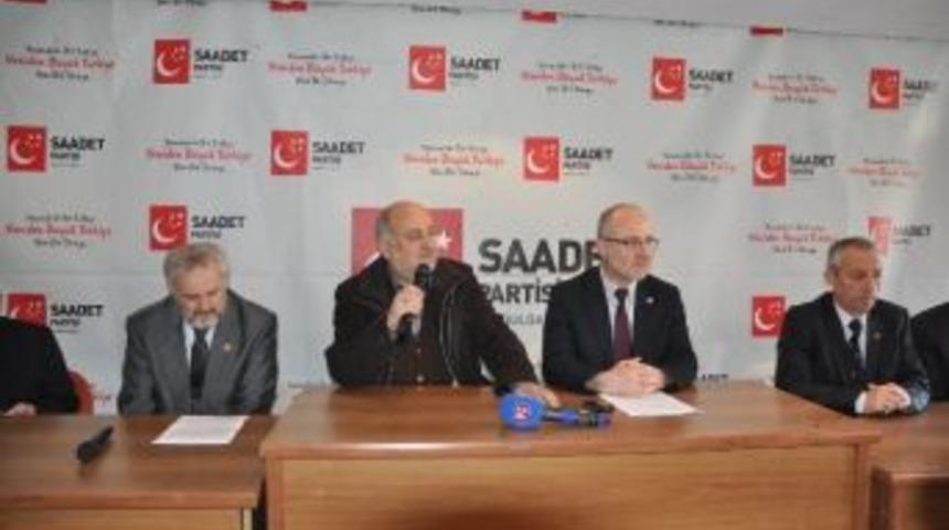 Saadet Partisi Zonguldak&rsquo;ta &lsquo;sadık Kar&rsquo; Dedi