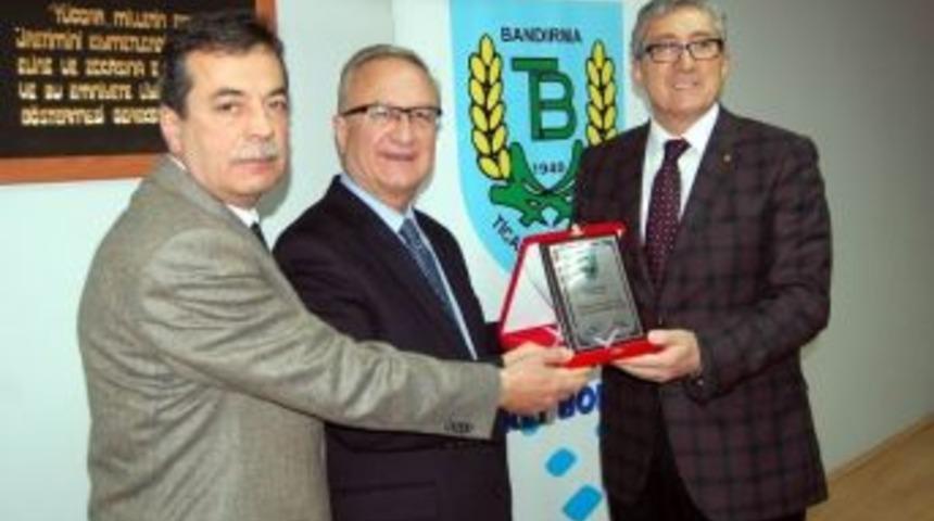 Borsadan Başkan Pekel'e &Ouml;d&uuml;l