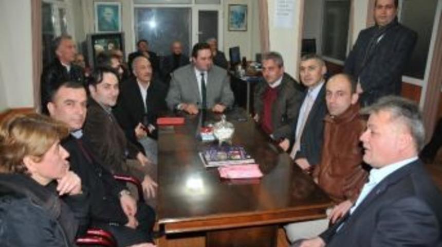 Ak&ccedil;akoca Esnaflar Odası Başkan Adayı Kaya, Yanmaz&rsquo;ı Ziyaret Etti