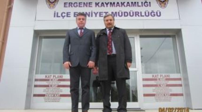 Tekirdağ İl Emniyet M&uuml;d&uuml;r&uuml; Yılmaz, İl&ccedil;e Emniyet M&uuml;d&uuml;rl&uuml;klerini Ziyaret Etti