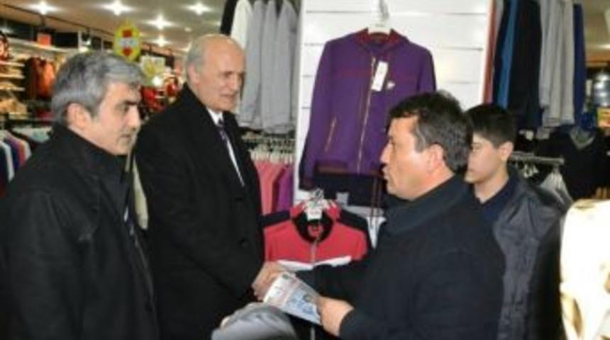 Mhp Giresun Belediye Başkan Adayı Orhan Erzurum Esnafları Ziyaret Etti