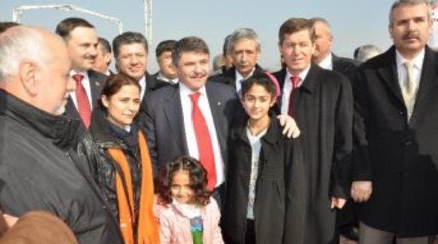 Tanrıverdi Soma'da Temel Atma T&ouml;renine Katıldı