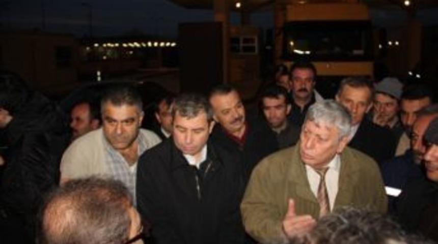 Tır Şof&ouml;rleri, Kapıkule&rsquo;de Eylem Yaptı