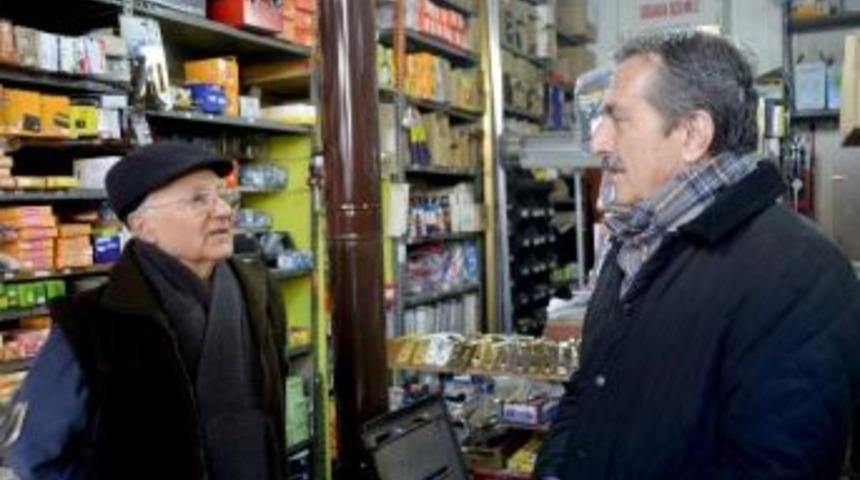 Başkan Ata&ccedil; Esnaf Ziyaretlerini S&uuml;rd&uuml;r&uuml;yor