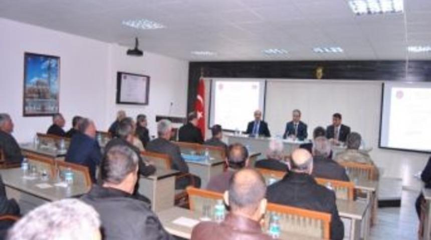 K&ouml;y Muhtarlarıyla Toplantı Yapıldı