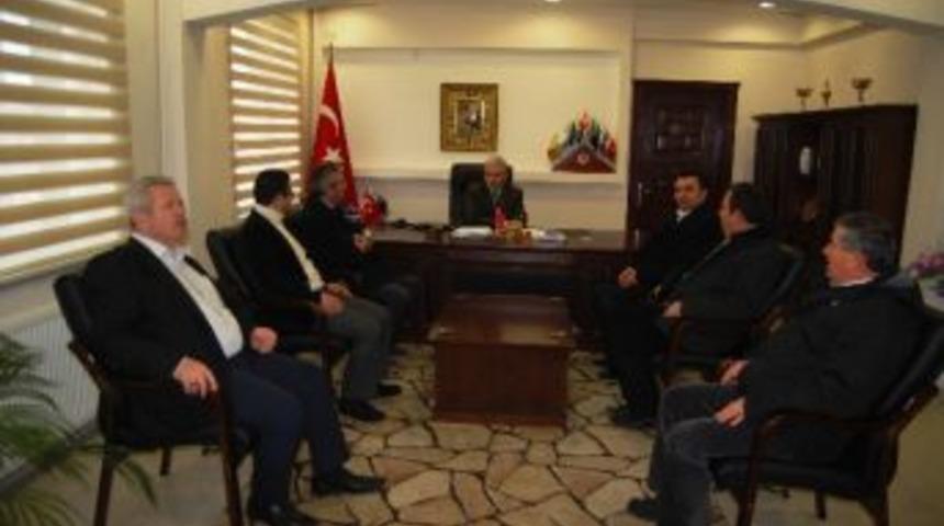 Chp İl&ccedil;e Y&ouml;netiminden Kaymakam Mahmut Halal&rsquo;a Ziyaret