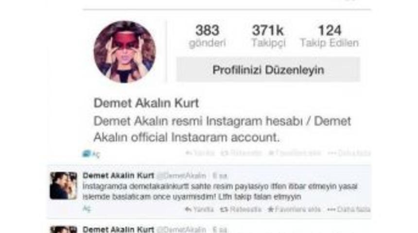 Demet Akalın'dan Kendi Adına Sahte Instagram Hesabı A&ccedil;an Şahsa Tepki