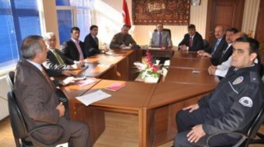 G&uuml;lşehir&rsquo;de Se&ccedil;im G&uuml;venliği Toplantısı Yapıldı