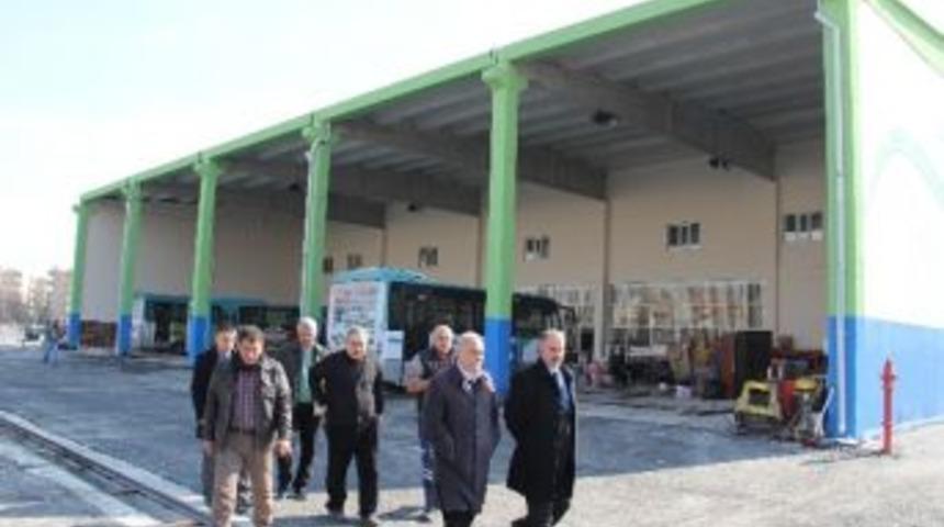 Fakıbaba, Toplu Taşıma Garajı&rsquo;nda İncelemerde Bulundu