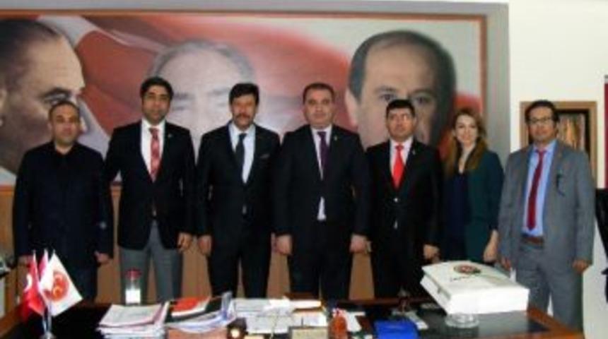 Baro Başkanı Meng&uuml;cek'ten Mhp&rsquo;ye Ziyaret