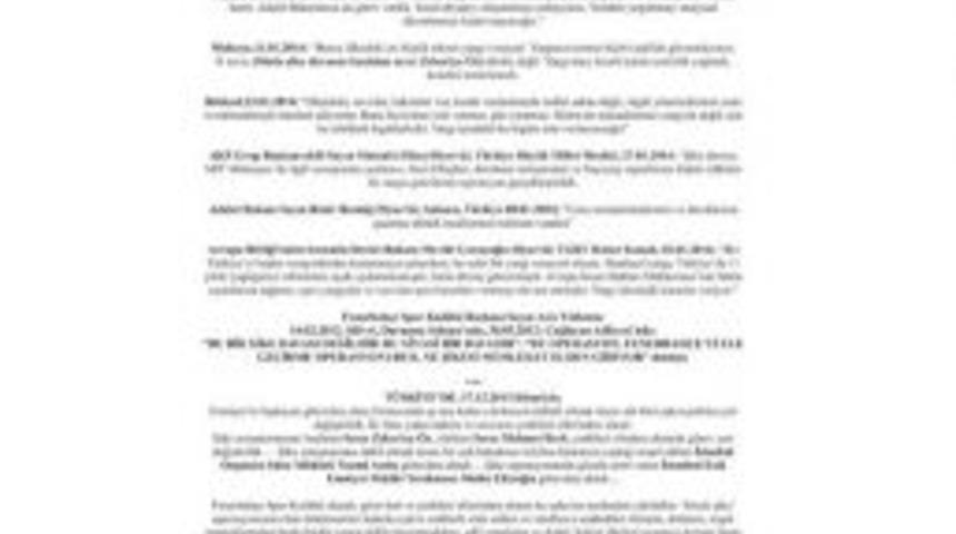 Fenerbah&ccedil;e&rsquo;den Şike A&ccedil;ıklaması