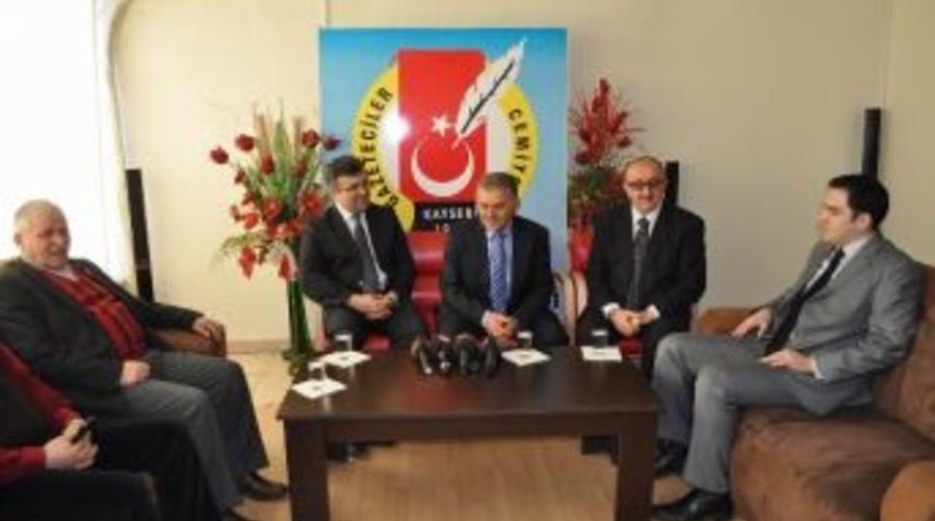 Melikgazi Belediye Başkanı B&uuml;y&uuml;kkılı&ccedil;&rsquo;tan Gazeteciler Cemiyetine Ziyaret