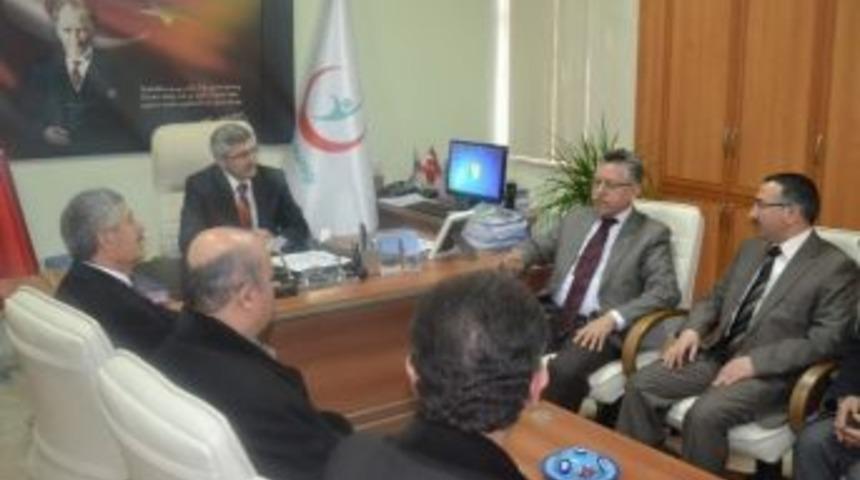 Ak Parti Yozgat Belediye Başkan Adayı Kazım Arslan Kamu Hastaneleri Birliği Genel Sekreterliğini Ziyaret Etti