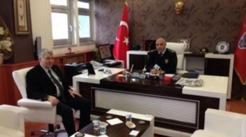 Vekilden Emniyet M&uuml;d&uuml;r&uuml;ne Hayırlı Olsun Ziyareti