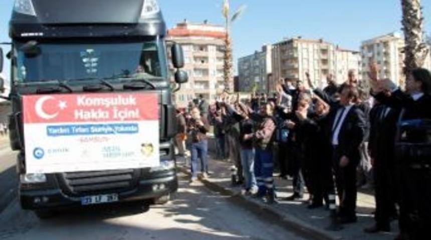 Samsun&rsquo;dan Suriye&rsquo;ye 3 Tır Un Yardımı